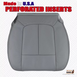 Us Auto Nation 832-790-4949 2011 - 2014 Ford F150 Lariat Driver Bottom Perforated Leather Cover Steel Gray