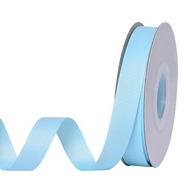 YAMA Light Blue Grosgrain Ribbon, 5/8 Inch 25 Yards, for Gift Wrapping Crafts Hair Bows Wedding Party Decoration