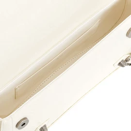 [JW PEI] eva Women's Handbag, Small, Crocodile Pattern, Shoulder Bag, Brand Bag, Women's, One Shoulder Bag, Simple Design, Bag, Stylish, Commuting Bag, Lightweight, embossed white