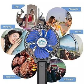 HandFan Portable Handheld Fan, Mini Personal Fan, Battery Operated Cooling