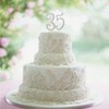 Decoración para tarta LINGPAR con cristales brillantes (35-oro)