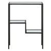 Henn&Hart 22" Wide Rectangular Console Table in Blackened Bronze, Entryway