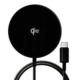Rasta Banana Charging Cable, Wireless Charger, Qi2 Certified, 15W, 1.5m, Type C Cable, Integrated Black R15WCC15W03BK