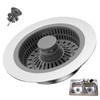 1 Pcs 3 in 1 Pop up Sink Plug Replacement,