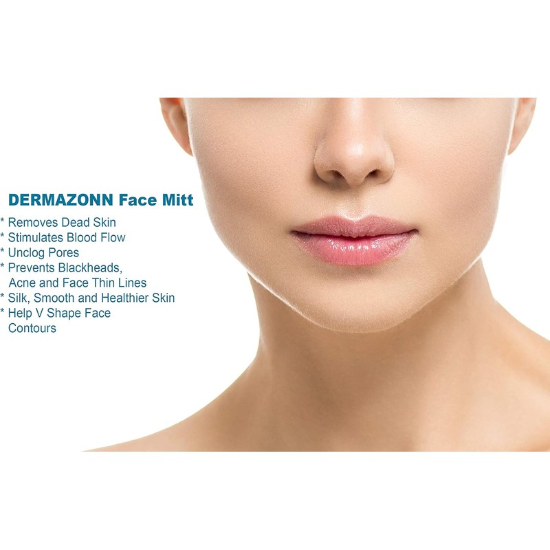 Dermazonn Guante Exfoliante de Seda Turco para Cuerpo y Rostro