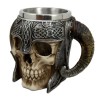 Ebros Gift Viking Warrior Skull With Battle Helmet Beer Stein