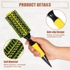 VOCOSTE Round Hair Brush, Hair Brushes for Women, Yellow, 10.04"x2.36"
