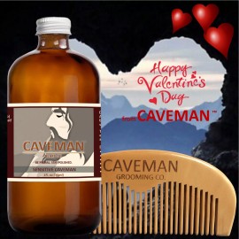 CAVEMAN® Hand Crafted Caveman™ Beard Growth Oil conditioner FREE Wooden Comb Valentine's