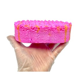 Raspberry Blossom Exfoliating Soap Sponge | Shower Soap | Soap Filled Sponge | Shower Puff | Exfoliating Body Wash | Tan Remover & Body Scrub | Raspberry Body Wash | Stocking Fillers | Gift for Her
