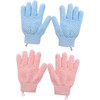 Guantes Exfoliantes de Baño de Poliéster 4 Piezas para Ducha