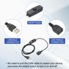MECCANIXITY USB Extension Cable with ON/Off Button Switch 1m USB