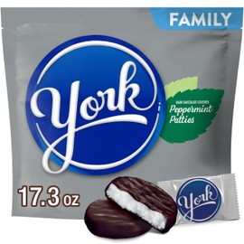 YORK YORK Dark Chocolate Peppermint Patties, Candy Family Pack, 17.3 oz