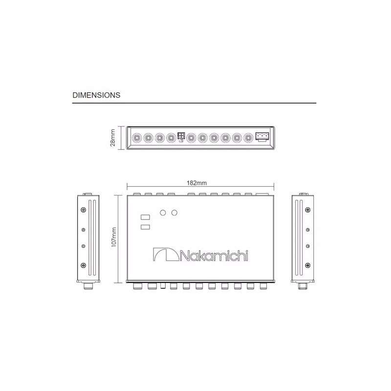 Nakamichi NEW Nakamichi EQ-Z8125 Car Audio 7-band Graphic Equalizer With