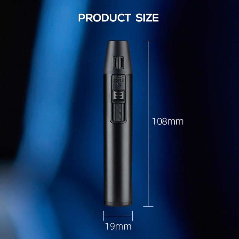 Mini Torch Lighter Windproof Jet Blue Flame Lighters Compact Portable
