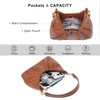 Dasein Ruched Hobo Handbag for Women Retro Shoulder Purse Crossbody