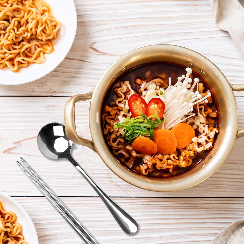 Korean Ramen Cooking Pot, AHIER Korean Ramen Noodle Pot With