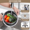 P&P CHEF 4-In-1 Stainless Steel Colander with Bowl Set, Rotatable