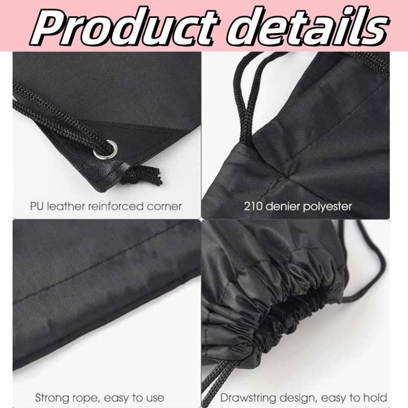 Jindizi 5Pcs Drawstring Backpack Bulk Drawstring Bag Nylon Cinch Sack