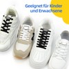 Flat Shoelaces without Tying - 2 Pairs Elastic Shoelaces with
