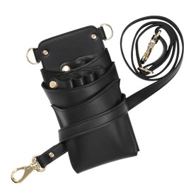 DEEDS Siena no.358 Black Gold Hardware Version 4 to 6 Scissor Case Hairdresser Trimmer