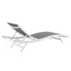 Modway Glimpse Aluminum Mesh Outdoor Patio Poolside Deck Chaise Lounge