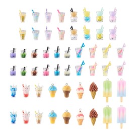 Craftdady - 54 colgantes de resina para hacer joyas