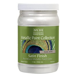 Modern Masters 1 qt ME196 Pearl White Metallic Paint Collection Water-Based Decorative Metallic Paint