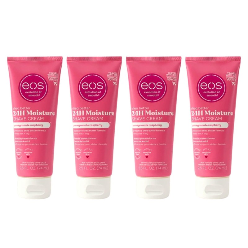 EOS Shave Crema de granada frambuesa, 2.5 FL oz