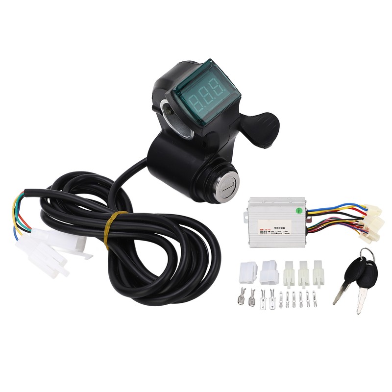 24V 500W Electric Bike Controller Thumb Throttle Set Brushed Controller