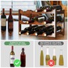 IWNTWY Wine Rack, 12 Bottles 3-Tier Free Standing Wine Racks,