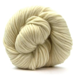Revolution Fibers Corriedale Yarn Super Bulky (Chunky) Weight Yarn | 200 Grams, Approx 140 Yards, Thick Undyed White Yarn for Knitting, Crochet, Felting and Tapestry