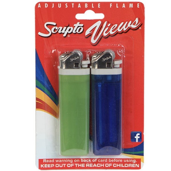 Scripto Views Adjustable Lighters, 2 ct. Pack