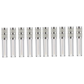 FRCOLOR 10pcs Rhinestone Lip Gloss Bottles for Makeup Refillable Lip Glaze Tubes Compact Travel Containers for Women Stylish and Lightweight Design