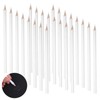 24 Pack White Drawing Pencils 18 cm White Sketch Pencils