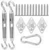 Stainless Steel Hardware Kit Screw Rhombus Hook Spring Buckle Shade