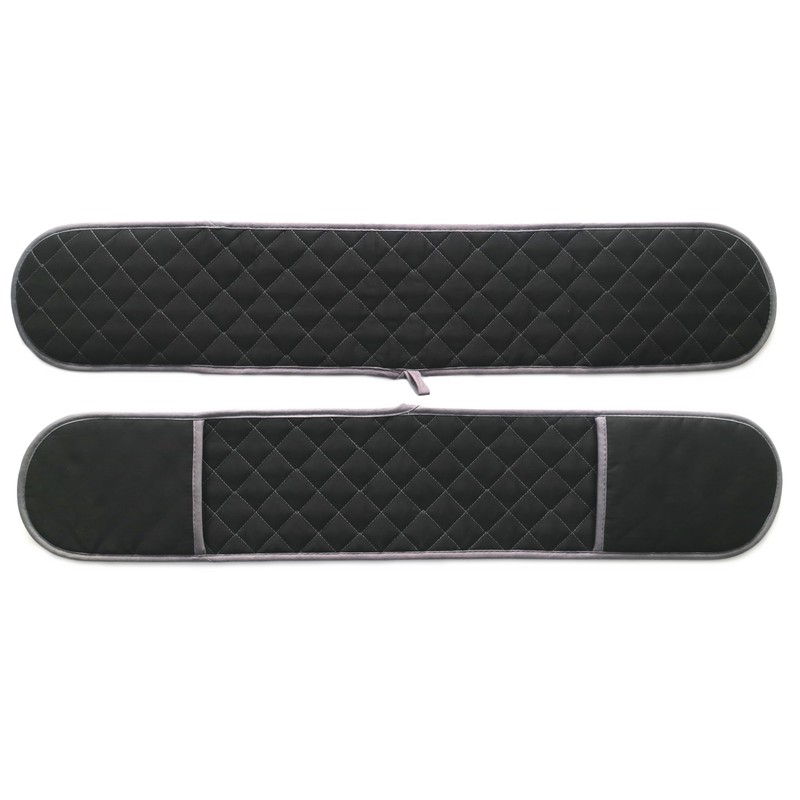 Clay Roberts Oven Gloves, Black, Double Oven Mitts, Heat Resistant