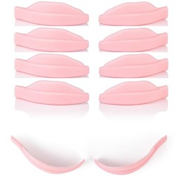 Glueless Lash Lifting Shields Curlers Pads Glueless eyelid shaped Vegan Cruelty Free Pink silicon lash lift shields Tutu Lash (Small Shields 10 Pairs)