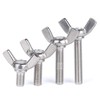 10 Pcs M6 304 Stainless Steel Wing Butterfly Screws Bolts