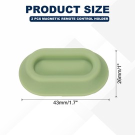 PATIKIL Magnetic Remote Control Holder Wall Mount, Silicone Remote Control Organizer Strong for tv Remote Control Air Conditioning, 2 Pcs, Pink