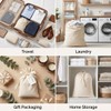 IMFAA Sack Drawstring Cotton Canvas Bags – Reusable, Eco-Friendly Storage