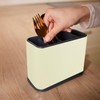 QUARKZMAN Kitchen Utensils Holder Stainless Steel Square Divider Storage Cooking
