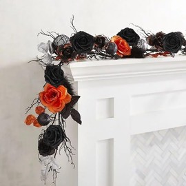 Uznaeoi Fake Black Roses 30PCS Black Glitter Roses 3.15" Foam Flowers Artificial Roses Artificial Flowers for Wedding Christmas DIY Wreath Home Table Floral Arrangement(Black)