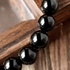 Bracelet for Men Women Onyx Black Agate Natural Stone Power