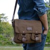 XFLYP Messenger Bag Mens, Men Shoulder Bags Canvas Satchel Cross
