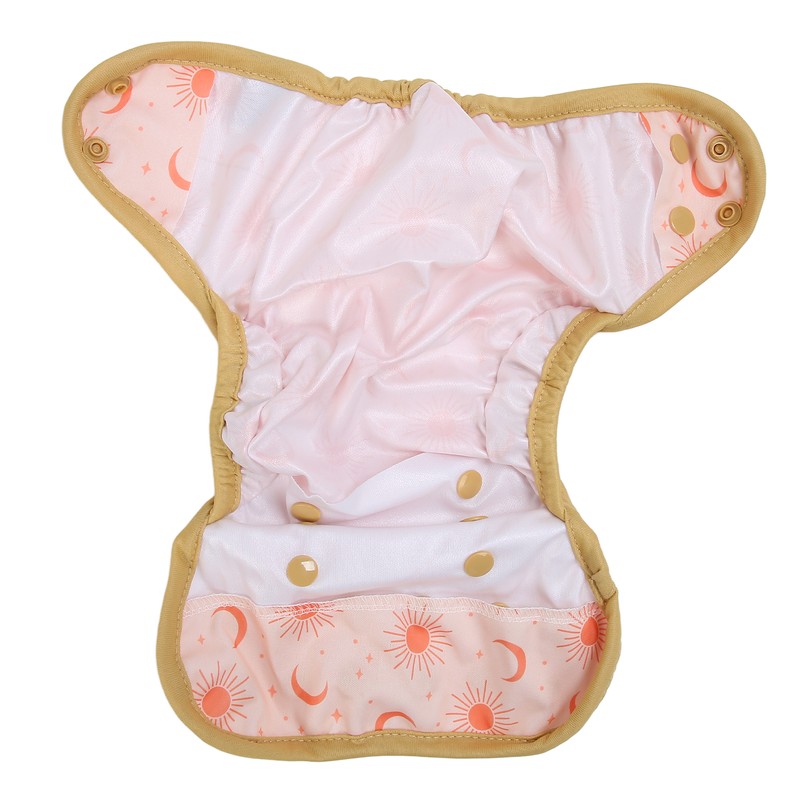 6pcs Baby Cloth Diaper Newborn Cute Pattern Waterproof Adjustable Breathable