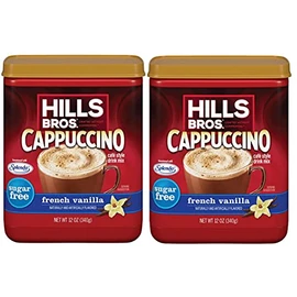 Hills Bros Cappuccino Sugar-Free French Vanilla, 12 oz ( Pack of 2 )