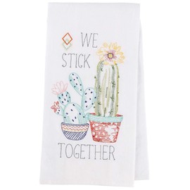 Kay Dee Designs Cactus Garden Embroidered Flour Sack Kitchen Towel, 17.5" x 28", Various