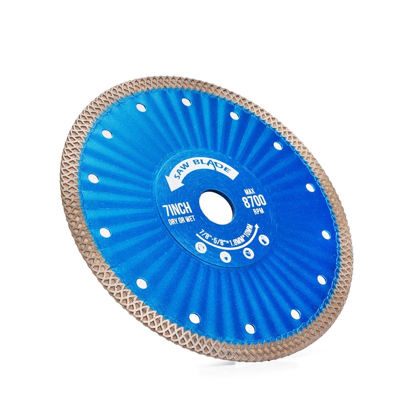 7" Super Thin Diamond Tile Blade for Cutting Granite Marble