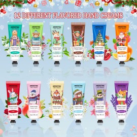 NLMWTI Hand Cream Set, 12 Pack Hand Cream Mini Christmas for Very Dry Hands, Hand Cream Christmas Set, Christmas Gifts, Hand Cream Gift Set for Women, Men, Mum, Christmas, Birthday