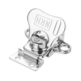 Butterfly Twist Latch, Yetaha Spring Loaded Toggle Clamp Toolbox Lock Hasp Rotary Clasp for Chest Trunk Flight Case Wooden Box (2.20" X 2.09" Silver)